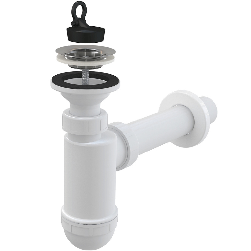 Сифон для раковины Alcaplast AG210512140 (A41) Хром от магазина ЛесКонПром.ру