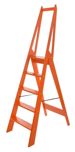 Стремянка деревянная Hoz-Block Стиль 5 ступеней Оранж (арт. СДС-5О) от магазина ЛесКонПром.ру