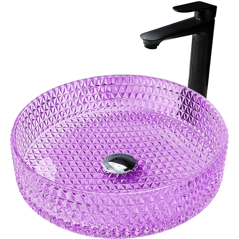 Раковина-чаша Abber Glas 40 AK2301P Фиолетовая от магазина ЛесКонПром.ру