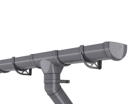 Слив трубы ТЕХНОНИКОЛЬ Оптима ПВХ 120/80, серый от магазина ЛесКонПром.ру