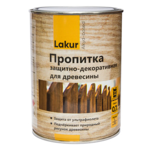 Пропитка для дерева декоративно-защитная алкидная Lakur палисандр 0,7 л