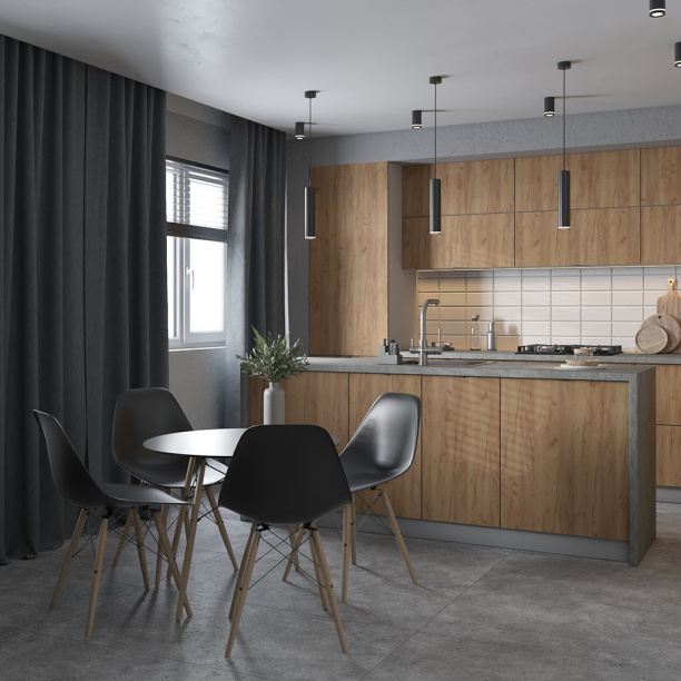 Стол кухонный KITRO d80 см черный от магазина ЛесКонПром.ру