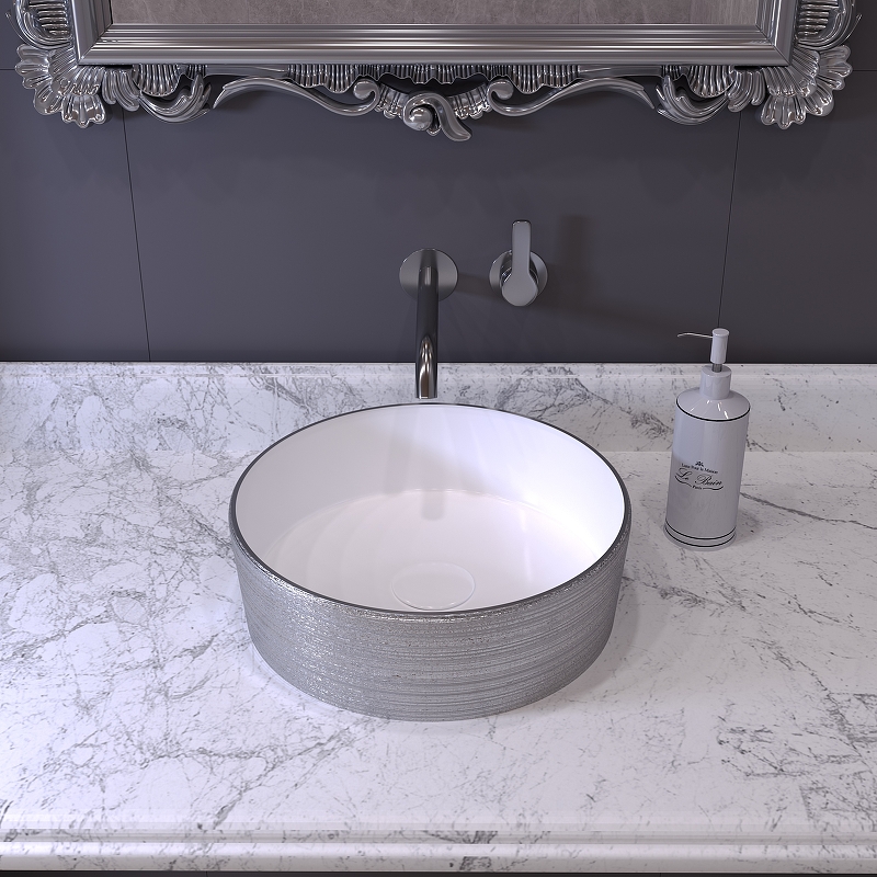 Раковина-чаша Grossman 35 GR-5020SW Серебро Белая от магазина ЛесКонПром.ру