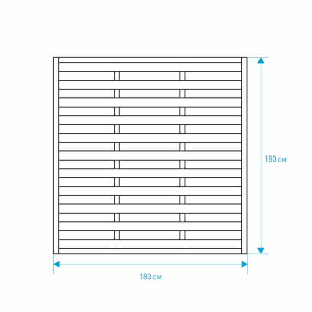 Заборная секция ШАХМАТНАЯ 180х180 см от магазина ЛесКонПром.ру