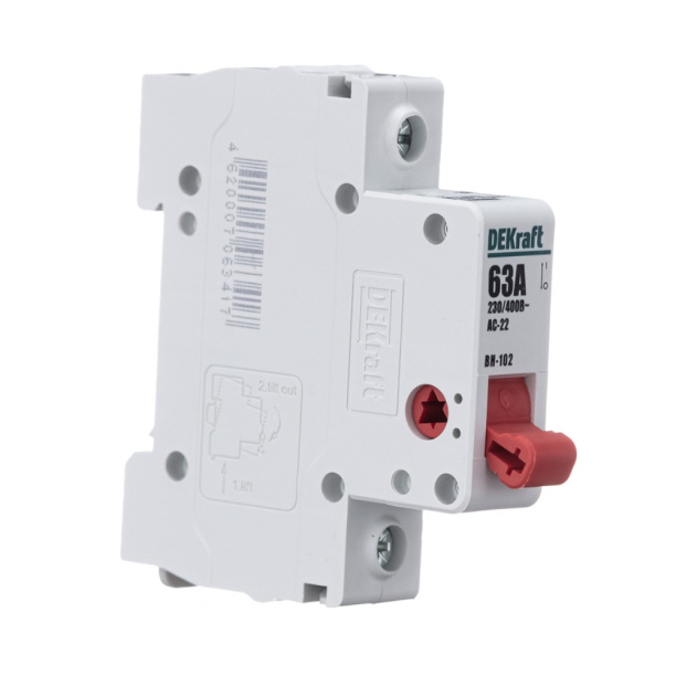 Выключатель-разъединитель DEKraft ВН-102 1п 63 А от магазина ЛесКонПром.ру