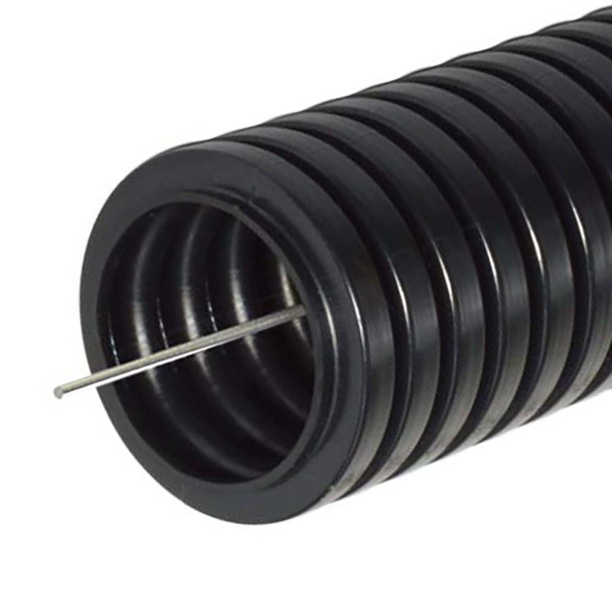 Труба гофрированная полиамид Промрукав 16 мм HF стойкая к ультрафиолету с зондом 25 м от магазина ЛесКонПром.ру