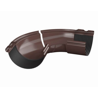 ТЕХНОНИКОЛЬ Металлическая водосточная система Стандарт, внешний угол регулируемый 100-165°, коричневый от магазина ЛесКонПром.ру