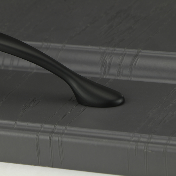 Ручка-скоба мебельная Camaio C=96 мм черная матовая от магазина ЛесКонПром.ру