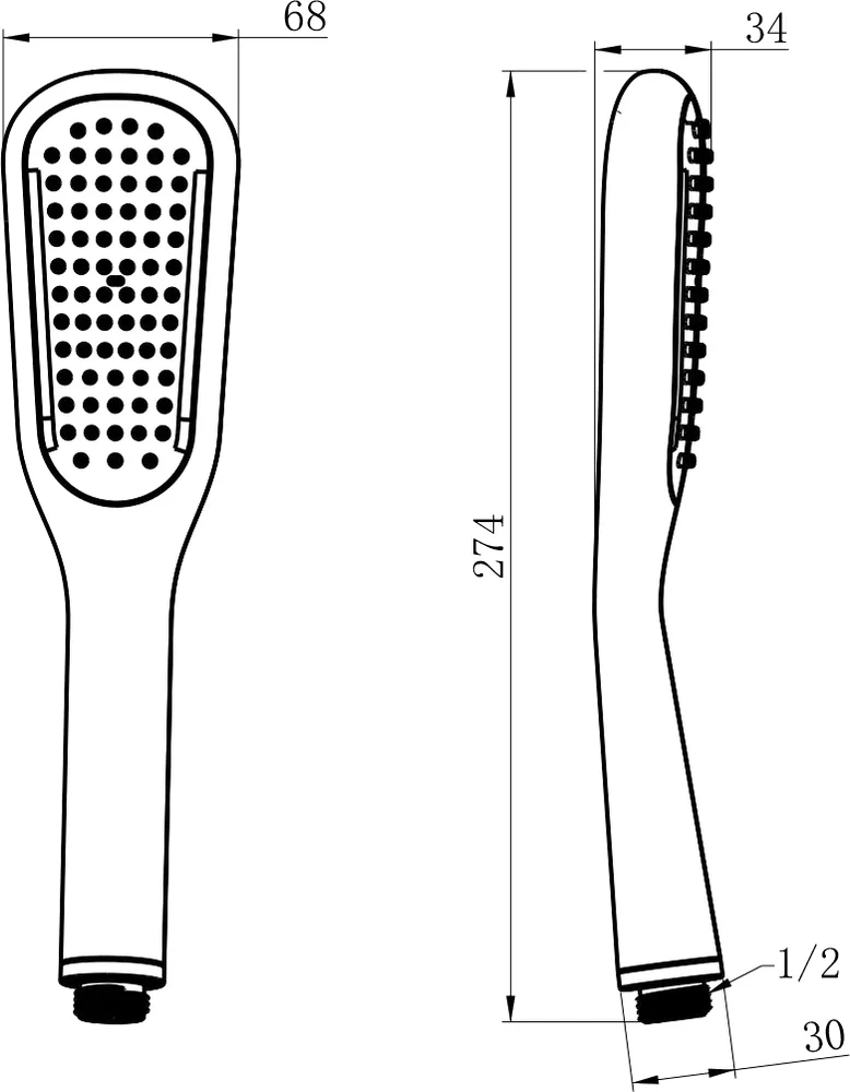 Душевая лейка Lemark LM0411BL черная от магазина ЛесКонПром.ру