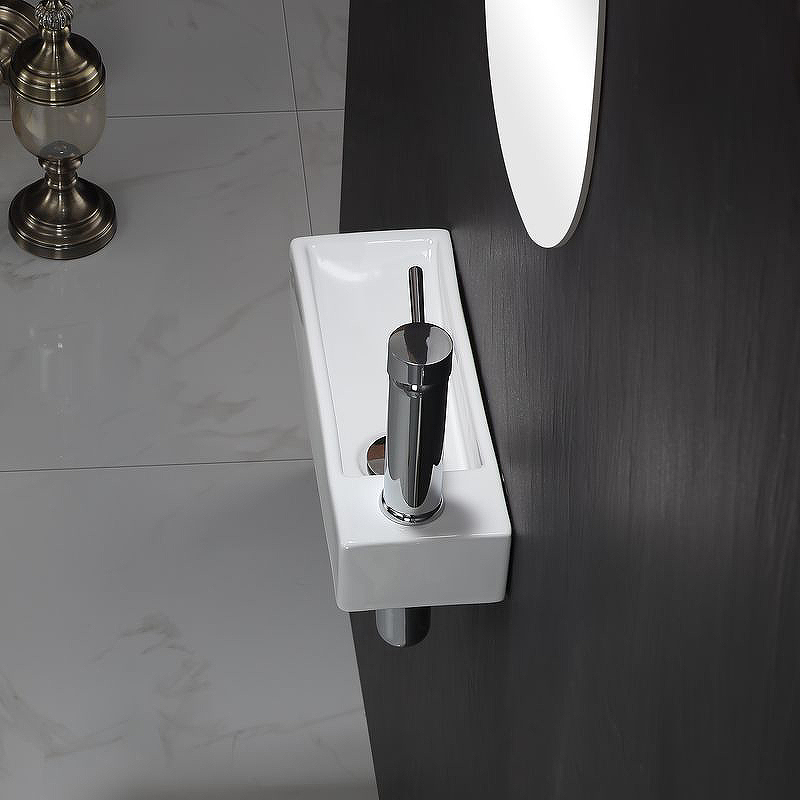 Раковина Mira 38 L MR-3814L Белая от магазина ЛесКонПром.ру