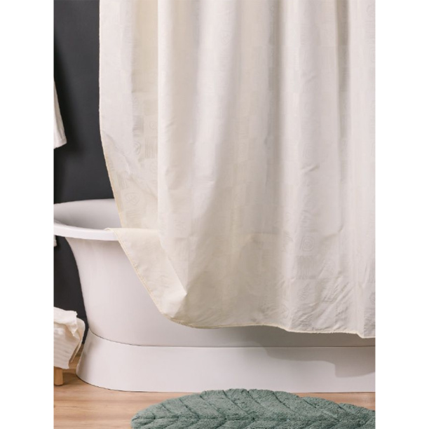 Штора для ванной Verran Dagha beige 240x200 см текстиль бежевая от магазина ЛесКонПром.ру