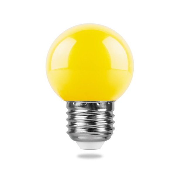 Светодиодная лампа Feron 1 Вт E27 желтая матовая от магазина ЛесКонПром.ру