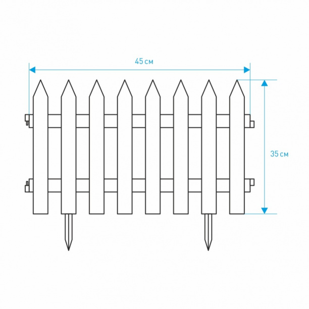 Забор декоративный GOTIKA терракот от магазина ЛесКонПром.ру