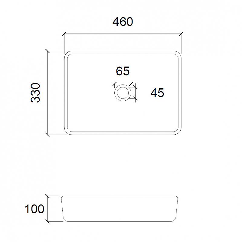 Раковина-чаша Abber Glas 46 AK2312 прозрачная от магазина ЛесКонПром.ру