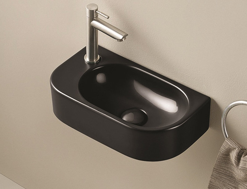 Раковина CeramaLux 40 78204RB Черная глянцевая от магазина ЛесКонПром.ру