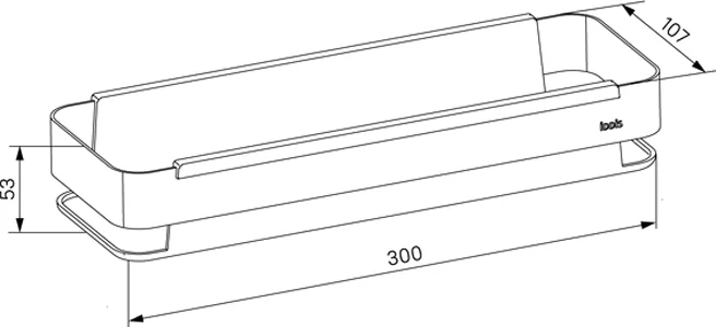 Полка IDDIS Optima Home SHE13SBi44 для душа, черная от магазина ЛесКонПром.ру