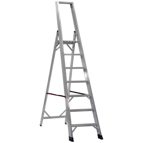 Стремянка профессиональная алюминиевая Cagsan Alesta 8 ступеней (арт. REG7) от магазина ЛесКонПром.ру