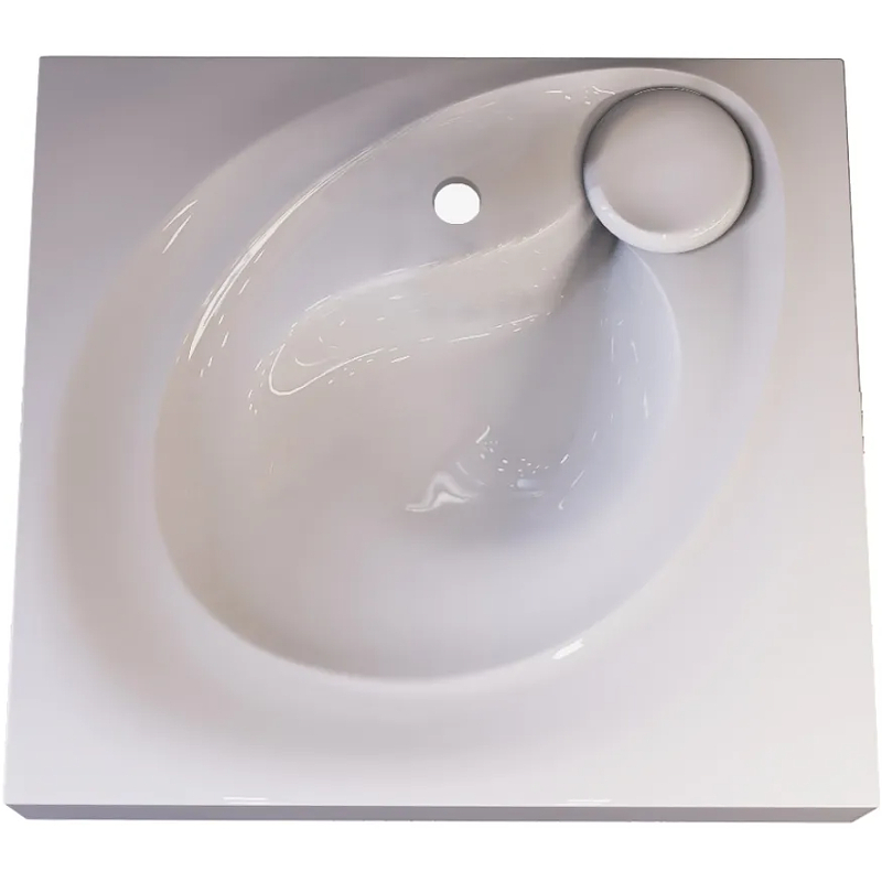 Раковина Andrea Perla 60 4650002680920 на стиральную машину Белая от магазина ЛесКонПром.ру