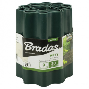 Ограждение для травы Bradas h20 см зеленое