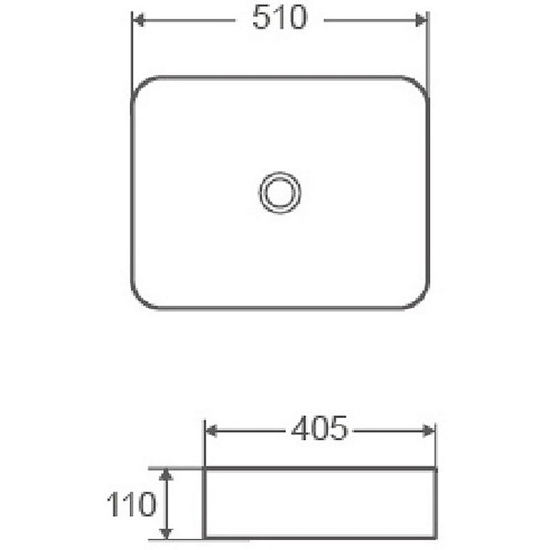Раковина-чаша Azario 51 AZ-2178 Белая от магазина ЛесКонПром.ру