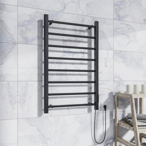 Полотенцесушитель электрический FLUMEN 200 Вт черный от магазина ЛесКонПром.ру