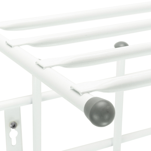 Вешалка настенная Ника ВПТ8 59х27х71 см с полкой белая от магазина ЛесКонПром.ру