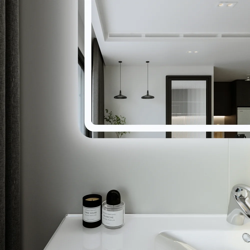 Зеркало Бриклаер Эстель-1 120 с подсветкой от магазина ЛесКонПром.ру