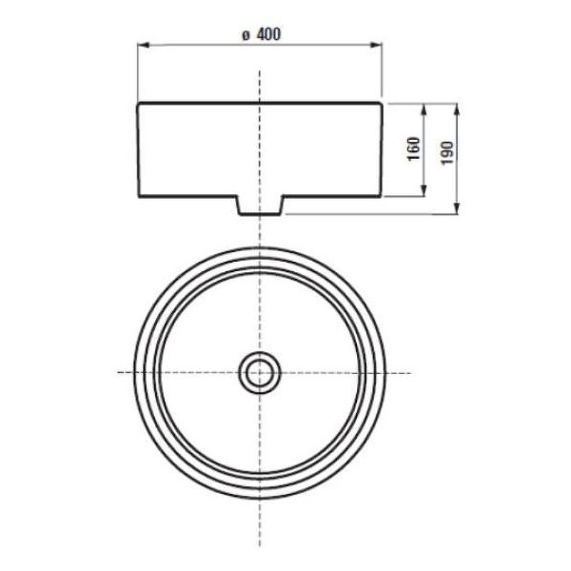 Раковина-чаша Roca Mila 40 32700C000 Белая от магазина ЛесКонПром.ру