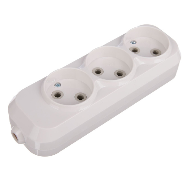 Колодка TDM ELECTRIC 3 гнезда Народная без заземления от магазина ЛесКонПром.ру