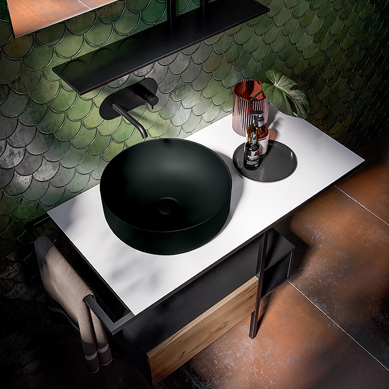 Раковина-чаша Kerasan Nolita 40 534431 Черная матовая от магазина ЛесКонПром.ру