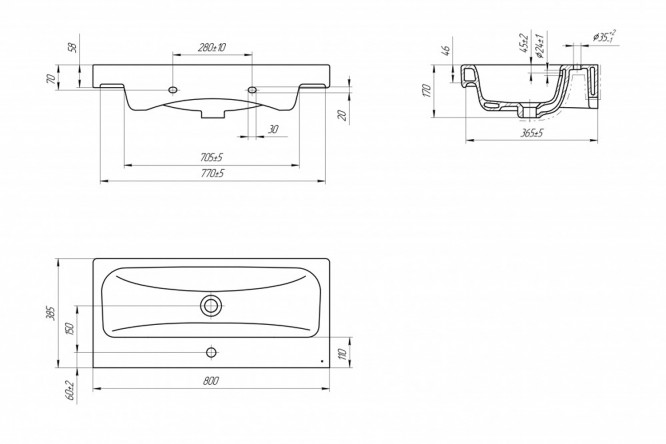 Раковина Moduo 80406444 от магазина ЛесКонПром.ру
