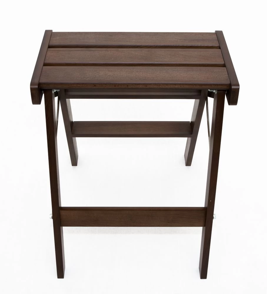 Стремянка-табурет деревянная Hoz-Block Джексон 3 ступени Венге (арт. СДТД-3В) от магазина ЛесКонПром.ру