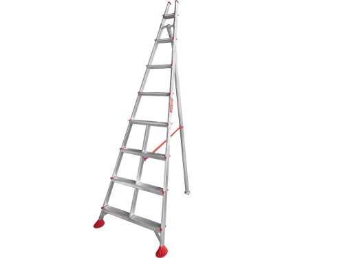 Стремянка профессиональная алюминиевая садовая Новая Высота NV3191 8 ступеней (арт. 3191108) от магазина ЛесКонПром.ру