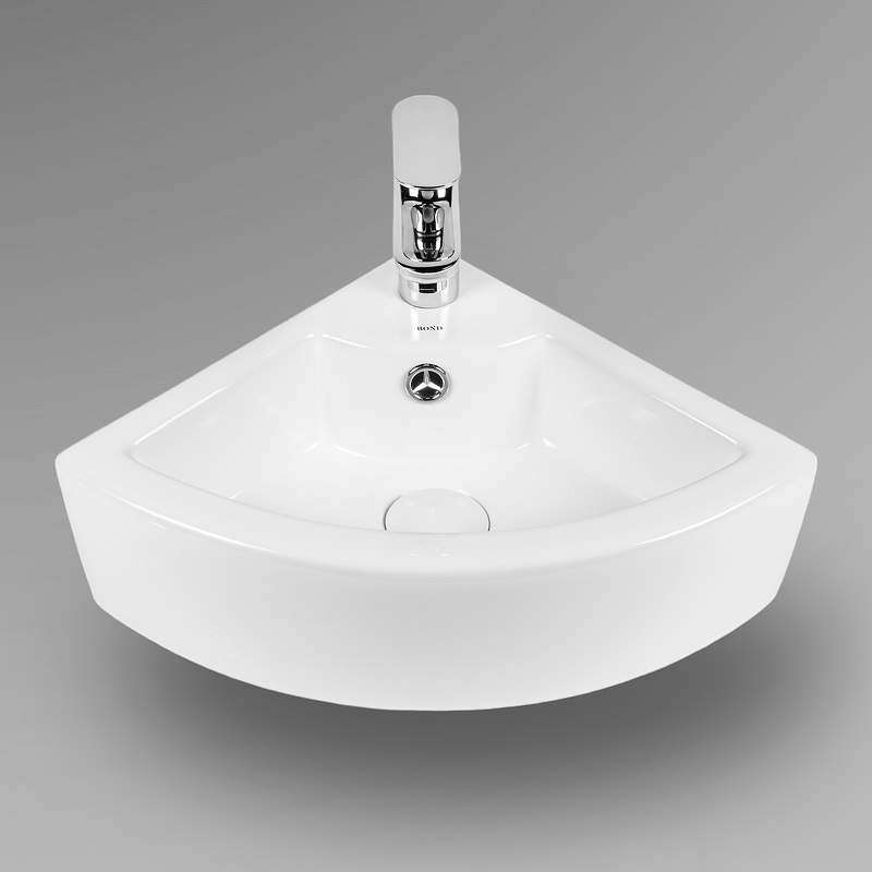 Раковина Bond 32 S91-320 угловая Белая глянцевая от магазина ЛесКонПром.ру