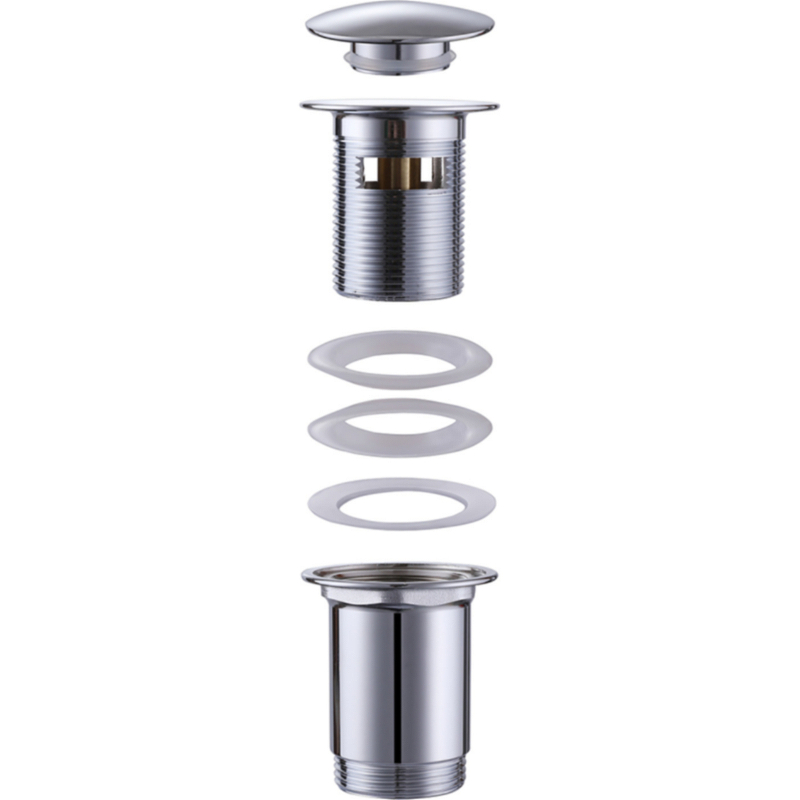 Донный клапан Abber AF0010 Click-Clack Хром от магазина ЛесКонПром.ру