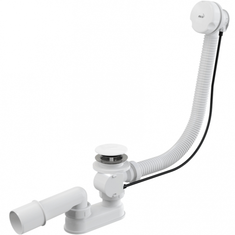 Слив-перелив Alcaplast A51BM-120 полуавтомат Белый от магазина ЛесКонПром.ру