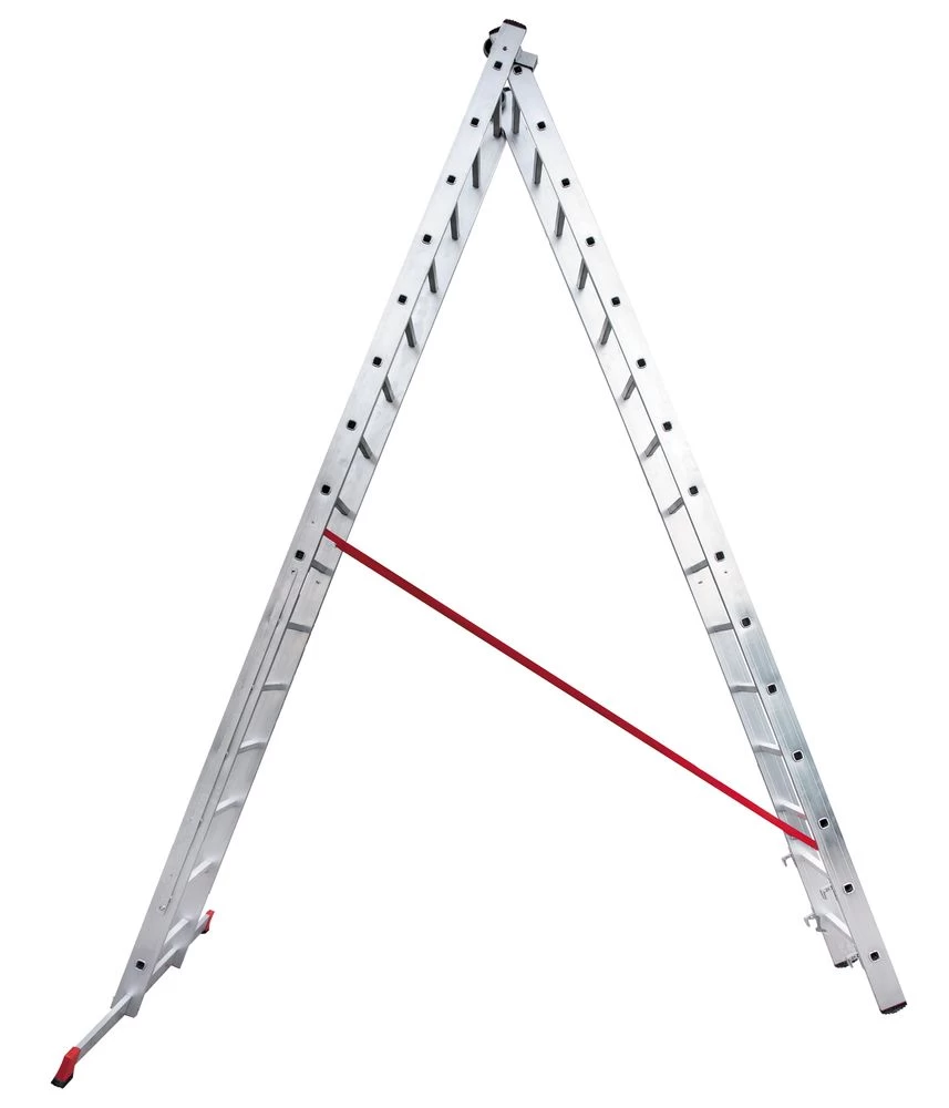 Лестница алюминиевая двухсекционная индустриальная Новая Высота 2x15 арт. 5220215 от магазина ЛесКонПром.ру