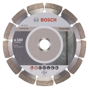 Сегментный алмазный диск по бетону BOSCH Standard for Concrete 180х2х22,23 мм
