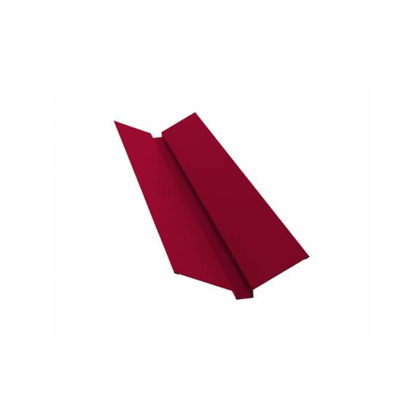 Планка ендовы верхней GRAND LINE 115х30х115х2000 мм 0,5 мм Satin с пленкой RAL 3005 от магазина ЛесКонПром.ру