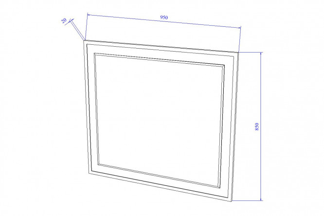 Зеркало Sanflor Модена 80353367 от магазина ЛесКонПром.ру