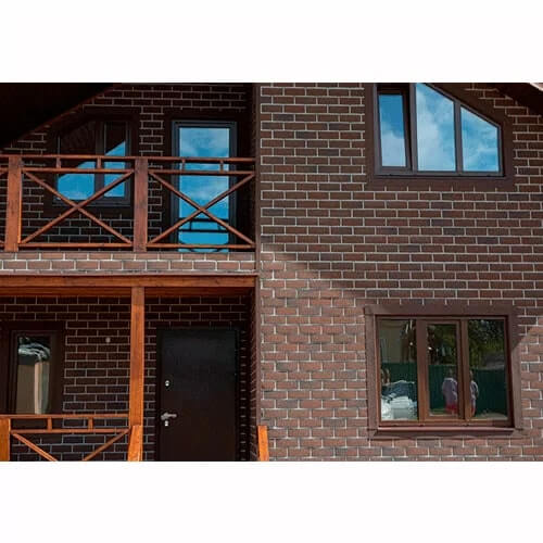 Фасадная плитка ТЕХНОНИКОЛЬ Hauberk Баварский Кирпич от магазина ЛесКонПром.ру