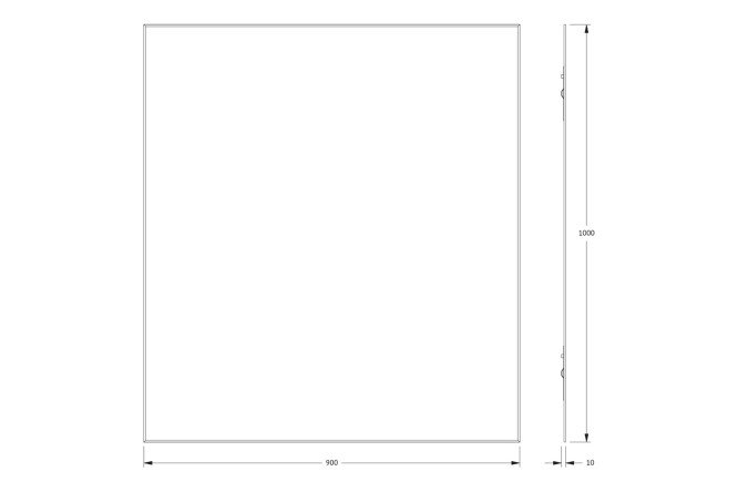 Зеркало с фацетом EVOFORM Standard 80545591 от магазина ЛесКонПром.ру