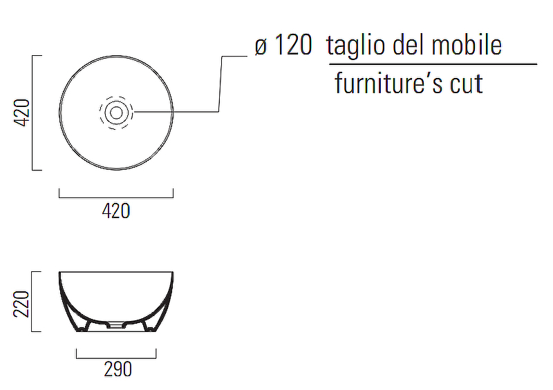 Раковина-чаша GSI Pura 42 885209 Белая матовая от магазина ЛесКонПром.ру
