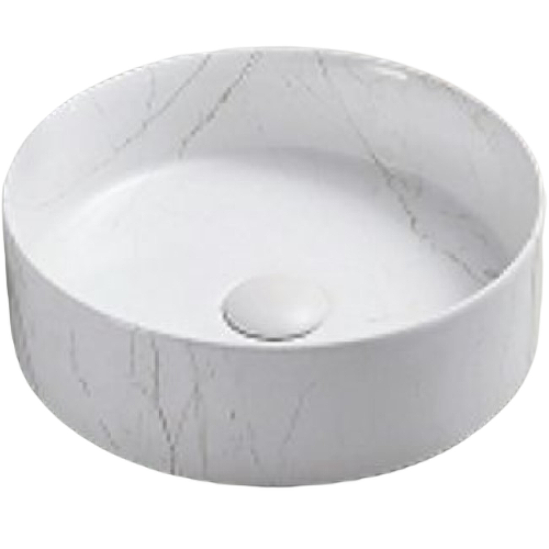 Раковина-чаша CeramaLux 35 C1112 Белая мраморная от магазина ЛесКонПром.ру