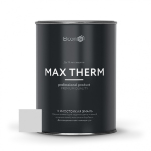 Эмаль термостойкая Elcon +700C Max Therm 0,8 кг RAL9006 серебристая