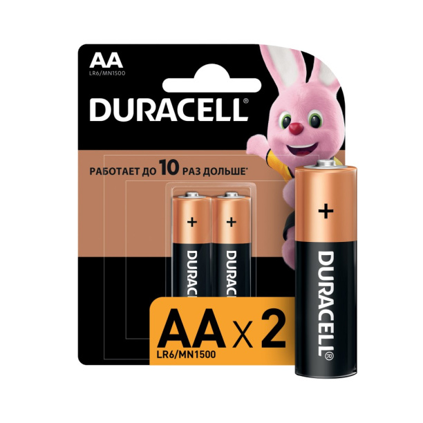 Батарейка LR6 АА 2 шт Duracell от магазина ЛесКонПром.ру
