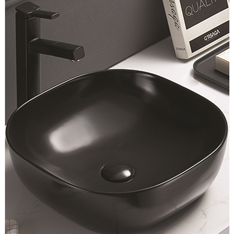 Раковина-чаша CeramaLux 41 78107МВ Черная матовая от магазина ЛесКонПром.ру