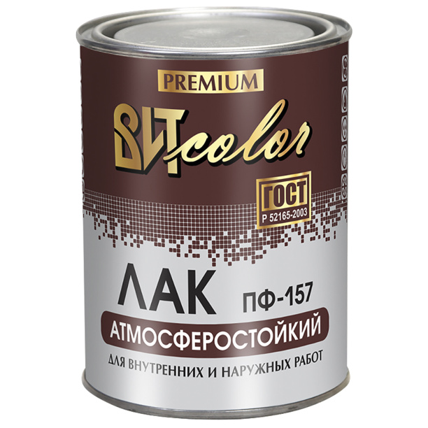 Лак атмосферостойкий алкидный ВИТcolor ПФ-157 глянцевый 0,8 кг от магазина ЛесКонПром.ру