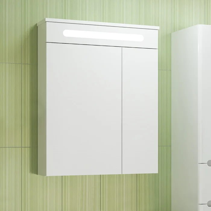 Зеркало-шкаф Runo Парма 60 с подсветкой от магазина ЛесКонПром.ру