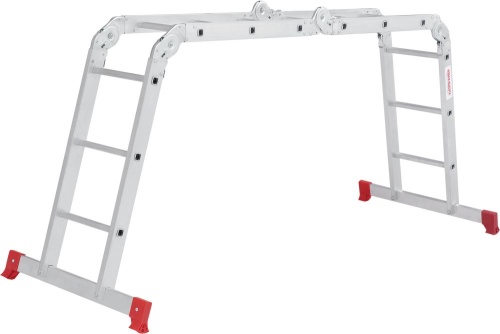 Алюминиевая четырехсекционная лестница-трансформер 340 мм NV2320 НОВАЯ ВЫСОТА 4Х3 арт.2320403 от магазина ЛесКонПром.ру